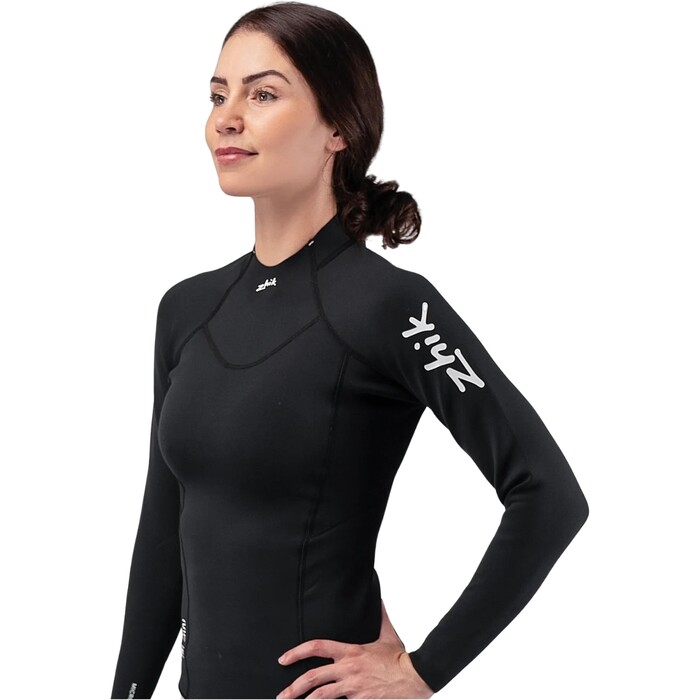 2024 Zhik Womens Microfleece Neoprene Wetsuit Top DTP-0530-BLK - Black